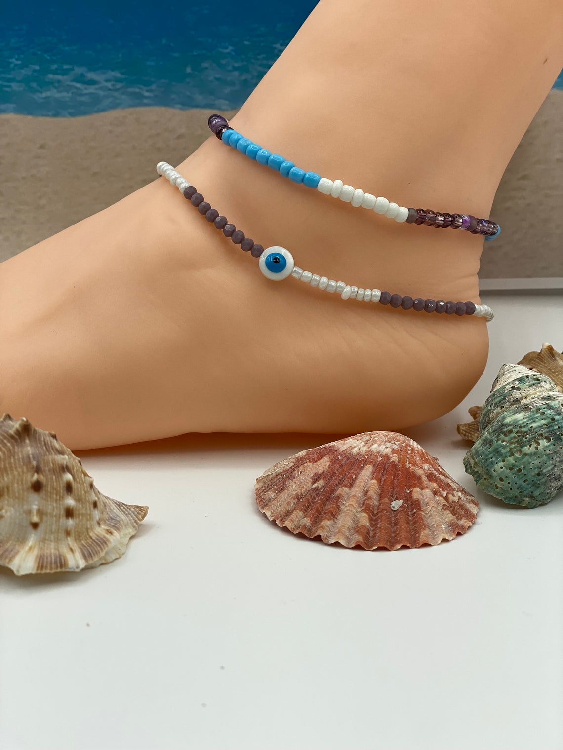 Seaside Anklet Set